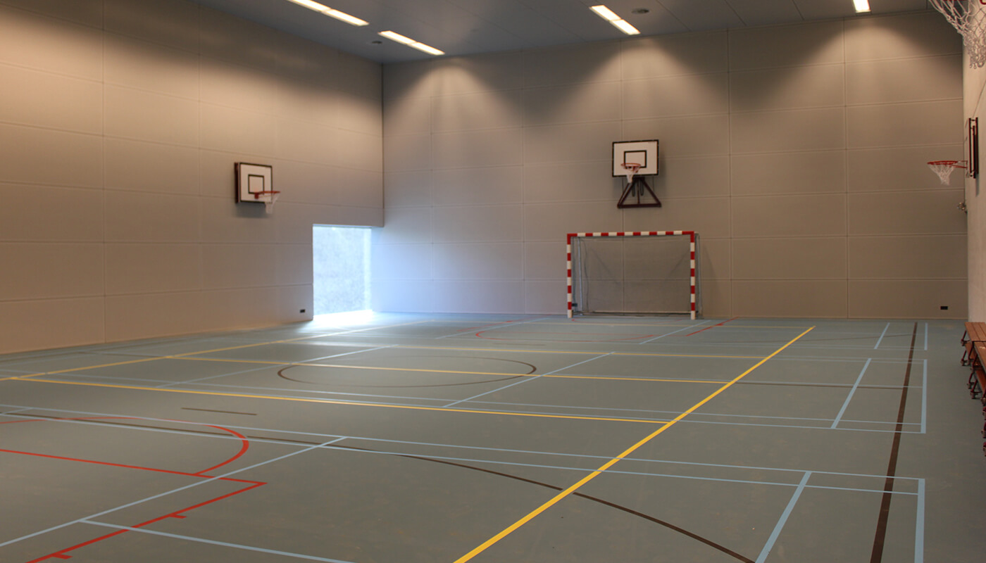 soundproof doors sports building Campus Hoogvliet