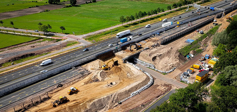 Foto infraproject A1 Apeldoorn – Twello@4x