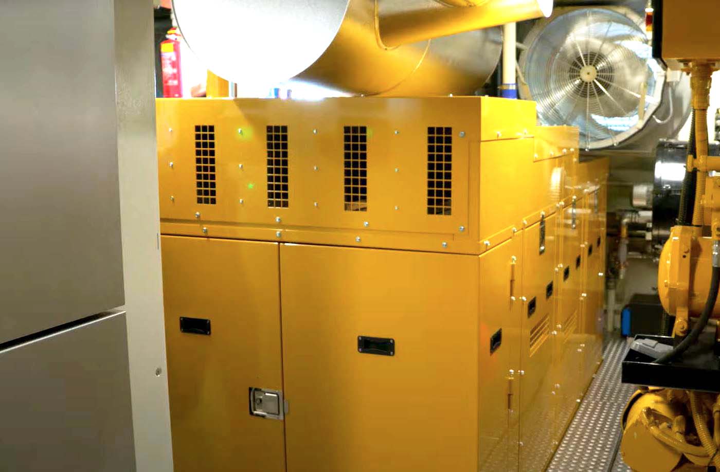 Omkasting generatorset cruiseschip