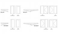 Swing directions doors