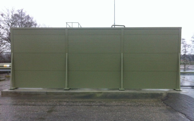 Sound barrier wall